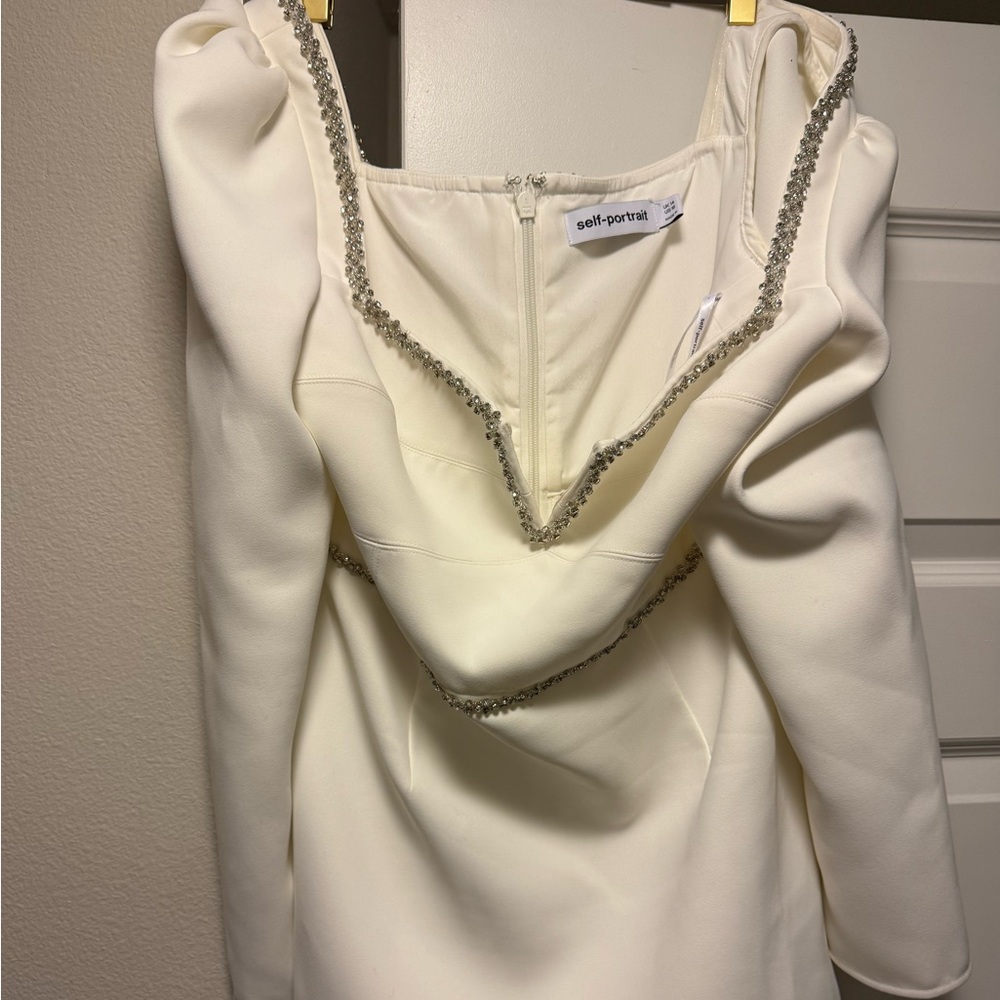 Self-Portrait  Embellished Mini Dress